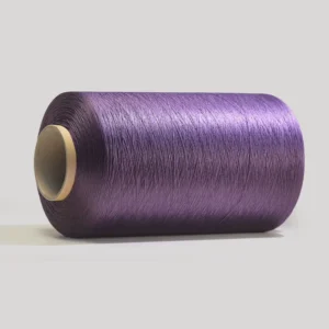 Heather purple 100% Polyester 150D 300D DTY Eco Friendly Core Spun Dyed Yarn Breathablele