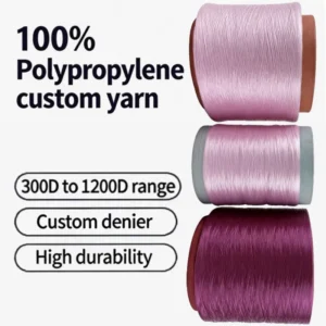 Heavy Duty Flame Retardant 100% Polypropylene FDY Yarn 900D Raw for Webbing High Tenacity Safety Belt