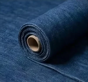 Heavyweight 12oz Slub Denim Fabric Stone Washed Polyester Cotton Thickened Jeans Textile