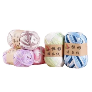 Hengya Manufacturers Dyed Pattern Cloth Line Hand Woven Wool Ball Hook for Shoe Bag Cushion Crafts Group Line