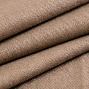 Herringbone Woven Fabric 180gsm Eco friendly Linen Cotton Blend Organic Yarn Dyed Fabric Blinds Garments for Shirt Home Textile