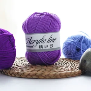 High-Bulk Anti-Shrink Flame Retardant Dyed Acrylic Cone Yarn 100% Acrylic Hand-Woven Crochet Yarn for Blanket Sweaters