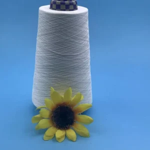 High Count 50s High Tenacity Bleached Polyester Modal Mix Yarn Combed Ring Spun for Clothing Fabric