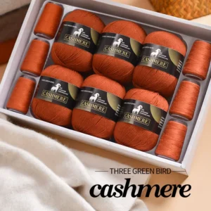 High End 100 Percent Pure Cashmere Woolen 26 4 Strands Fine Spun Anti Static Yarn Hand Knitted Sweater Scarf Factory