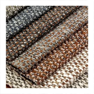 High End Woven Yarn Dyed Breathable Linen Fabric Polyester Blend Medium Weight Furniture Sofa Upholstery Textile Raw Material