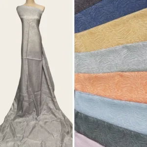 High Quality 65gsm Jacquard Brocade Woven Fabric Custom Design for Lightweight Party Dresses Metallic Yarn Dyed for Boys Girls