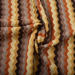 High Quality 98% Polyester 2% Spandex 174GSM Warp Yarn Dyed Stretch Knit Fabric for T shirts Dress