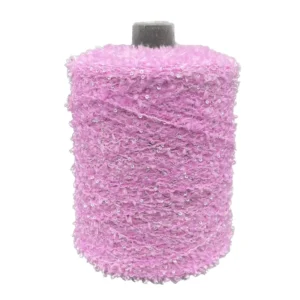 High Quality Butterfly Velvet Fancy Yarn 20% Sequin + 80% Nylon Dyed Eco Friendly High Tenacity Knitting Yarn for