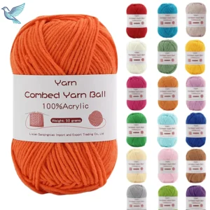 High Quality Combed Milk Cotton Yarn 5 Ply Crochet Yarn for Hand Weaving Soft Breathable Knitting Thread for Sweaters
