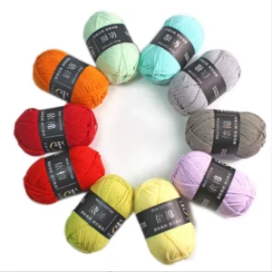 High Quality Crochet Yarn Soft Worsted Knitting Thick Milk Cotton Baby 81 Colors Standard Hand Embroidery