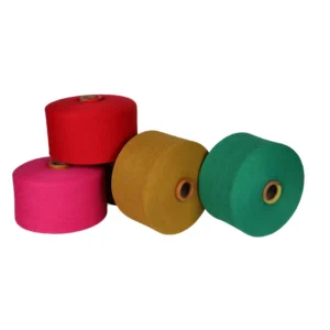 High Quality Dyed Recycle Cotton Polyester Yarn Blend Yarn Thread for Knitting