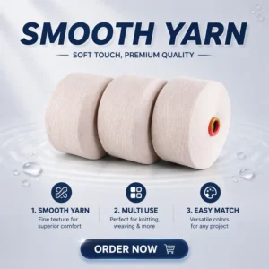 High Quality Export Quality White OE Cotton Yarn for Global Textile Markets Low Cost Air Spun Recycled Cotton Yarn