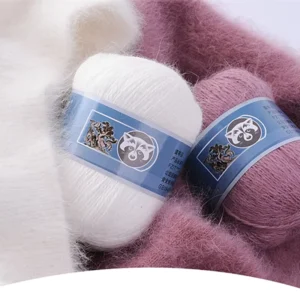 High Quality Hand Knitting Thread 50+20g Set Long Plush Mink Cashmere Yarn Anti Pilling Embroidery for Woman’s Recycled Dyed
