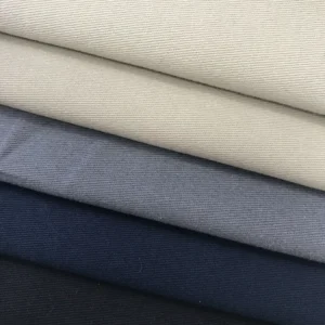High Quality Heavyweight 245 GSM Cotton Stretch Twill Peached Finishing Fabric for Pants Dresses Shirts Bags Lining