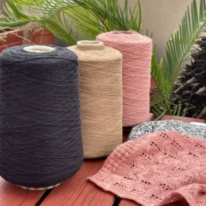 High Quality Knitted Linen Organic Cotton Yarn 13.4 Single Strand 56% Organic Linen 44% Organic Cotton Blend Fabric Yarn