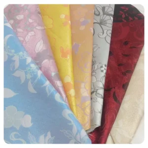 High Quality Metallic Multi Colors Wrinkle-resistant 3D Design Pattern Jacquard Brocade Fabric for Women Formal Dress