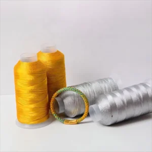 High Quality Metallic Yarn Manufacturer Multi Color Metal Yarn Silver Thread for Weaving