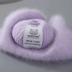 High Quality Mink Yarns 60% Angora Rabbit Long Hair and 40% Nylon Hand Knitting Women Sweater Scarf Hats Yarn 25gr