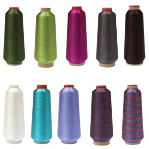 High Quality Mx Ms Color Metallic Yarn Embroidery Thread Metallic Yarn Thread For Weaving