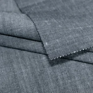 High Quality Non toxic Linen Wool Blend Fabric 70gsm Yarn Dyed Lightweight 47% Linen 53% Wool Fabric for Autumn Winter Clothing