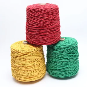 High Quality Recycled Cotton Twisted Macrame Cord 3 Strand Round Packaging Use 1mm 6mm Diameter Home Textile