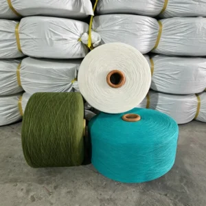 High Quality Regenerated TC Cotton Polyester Blended Melange Dyed Yarn Eco Friendly Recyclable for Knitting Weaving Sock Garment