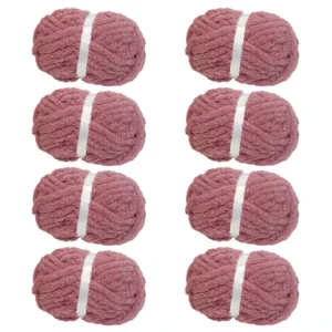 High Quality Vacuum Packed Finger Show 226G Chunky Chenille Yarn for Crochet Cushion Blanket