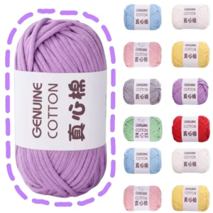 High Resilience Super Soft Chunky Tube Heart-Core Filling Yarn for DIY Hand Knitting Blankets Toys Scarf & Rugs