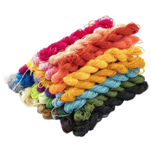 High Strength Colorful Fancy Knitting Thread Polyester DIY Hand Weaving Thread Hand Crochet Fancy Yarn Crochet Yarn
