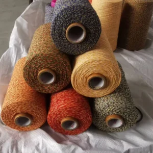 High Tenacity 18/2 20/2 NE Cotton Yarn Cone Cotton Polyester Blended Spun Yarn 85g for Knitting Hat Hang Tag Bundling Rope