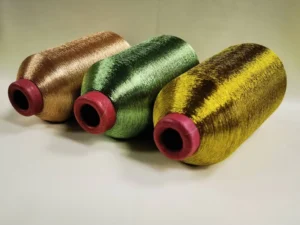 High Tenacity 200G Embroidery Thread MS ST Type 150D Metallic Yarn in Golden Silver Colors Low MOQ