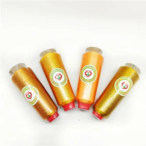 High Tenacity Eco Friendly MS Type 150D Polyester Mercerized Metallic Thread for Embroidery Crochet & Sewing