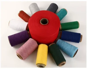 High Tenacity Eco-Friendly Recycled Cotton Polyester Blended Melange Yarn-dyed Yarn for Embroidery Sewing Knitting
