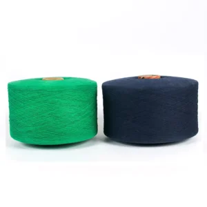 High Tenacity Ne 16s Open End Carded Regenerated Recycled Eco-friendly Cotton Blended Yarn 30 Colors for Knitting Weaving