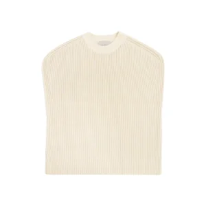 High-end Custom Men’s Jumper Vest Knitted ODM Fashion Casual Solid Color Pure White Autumn Full Sleeve