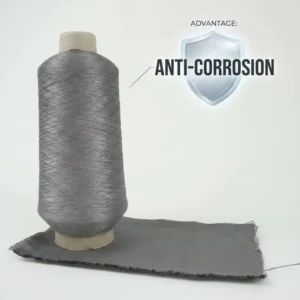 Highly Conductive Anti-static 100% Stainless Steel OE Spun Raw Yarn Heat-resistant for RFID Shielding and Sewing Use