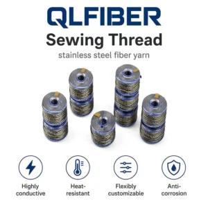 Highly Conductive Anti-static Spun OE Yarn Model 91*2 for Touchscreen Fabric Applications