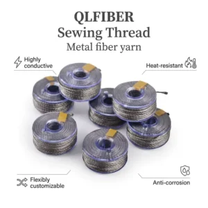Highly Conductive Metallic Yarn OE Spun for Touch Screen Gloves and Anti-Static Sewing Fabrics (Raw Pattern)