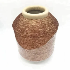 Hot Selling MH Type Metallic Lurex Yarn Copper Metallic Weaving Yarn
