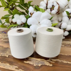 Huiyuan 80S 100% Organic Cotton Yarn GOTS OCS Certified Raw White Combed Compact Spun Strong Moisture Absorbent for Hand