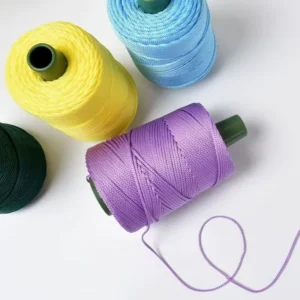 Ice Silk Yarn 3mm Hand Knitted Hollow Cone Twisted Yarn for Summer Hat Macrame Rope 250g