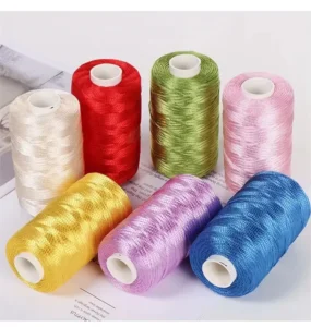 Ice Silk Yarns 1.5mm 2mm 3mm 100g/ball Summer Bright Silk Thread for Crochet Hand Knitting