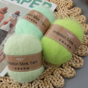 Imitation Mink Cashmere Yarns 47 Colors 150m/50gr 100% Nylon Hand Knitting Women Sweater Scarf Hats Soft Warm