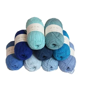 In Stock Available Milk Yarn Cotton Acrylic Yarn Skein Blended Manufacturer SMB Hand Knitting Milk Yarn