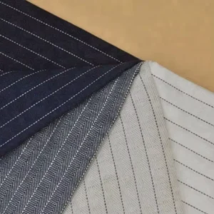 In Stock Versatile Ramie Cotton Jersey Fabric Yarn Dyed Stripe 55% Ramie 45% Cotton 140cm 170gsm for Shirts Pants Cushions
