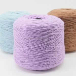 In Stock Wool Knitting Yarn Free Sample Singe Ply 1.5Nm 1.2~1.4kg cone 100% Wool Roving Yarn for Sweaters Coats