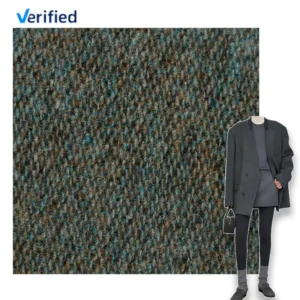 Italian Style 100% Australian Merino Wool Herringbone Fabric for Women’s Coat Garment Suitable for Any Occasion