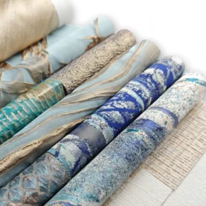 Jacquard Blackout Curtain Fabric Roll 20 Meter OEKO TEX Certified Silk Drape Valance for Window Furniture Sofa