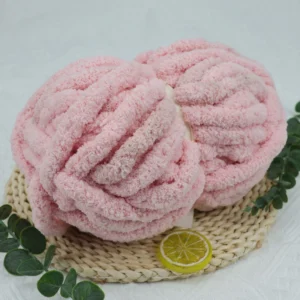 Jumbo Chunky 215g Crochet Ombre Knitting and Crochet Yarn Organic Cotton Chenille Hand Knitting Yarn
