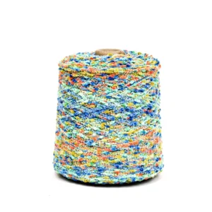 Kingeagle Factory 5.5NM 1 Customize Multi Colors Polyester Fancy Nep Bean Knot Yarn for Crochet